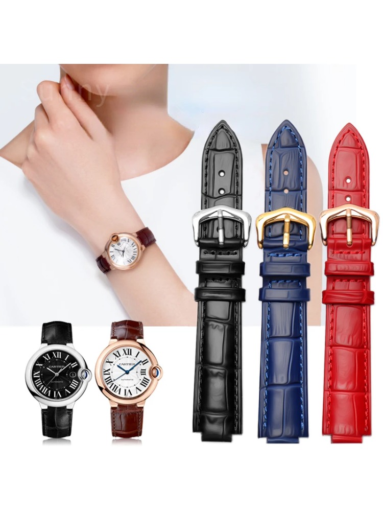 Men'S Accessories Cartier - Pulseira de relógio de couro genuíno