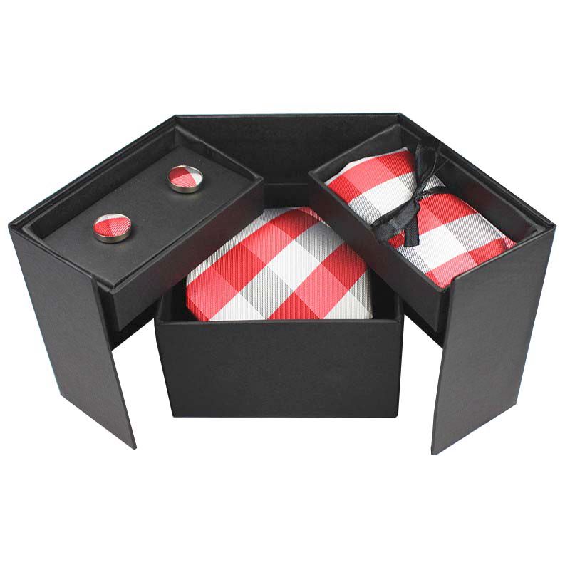 Neck Tie Set Box - Kusleson conjunto de gravata hanky abotoaduras