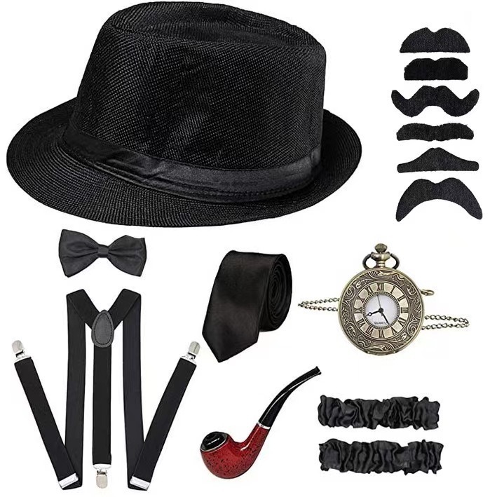 Fantasia Masculina Anos 20 Est - Men'S Accessories In The 1920S avaliação e preço