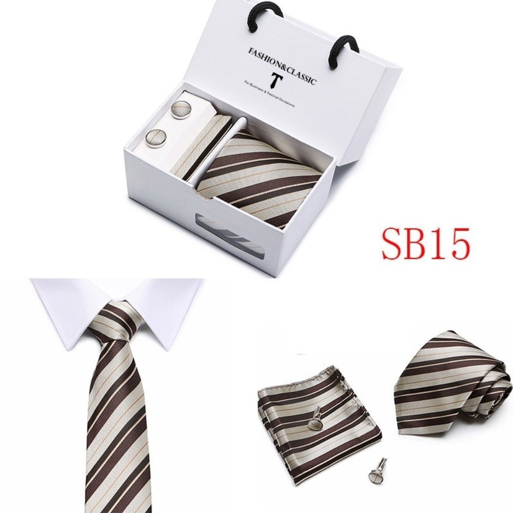 Conjunto de Gravata Jacquard d - Neck Tie Set Box avaliação e preço