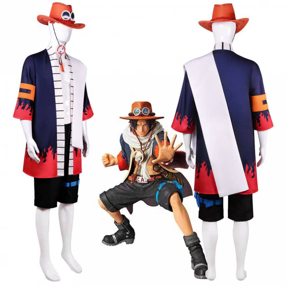 Anime portgas d ace cosplay tr - Men'S Kimono Accessories avaliação e preço