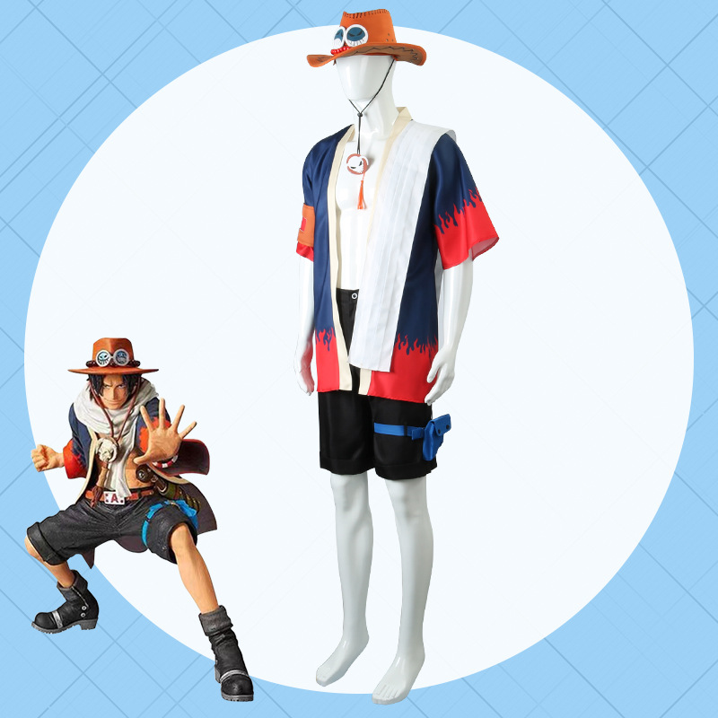 Anime portgas d ace cosplay tr - Men'S Kimono Accessories avaliação e preço