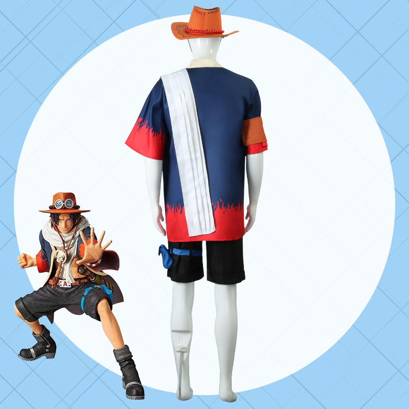 Anime portgas d ace cosplay tr - Men'S Kimono Accessories avaliação e preço