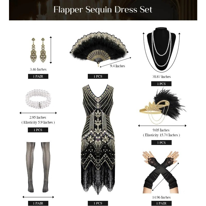 Fantasia de Vestido Flapper do - Men'S Accessories In The 1920S avaliação e preço