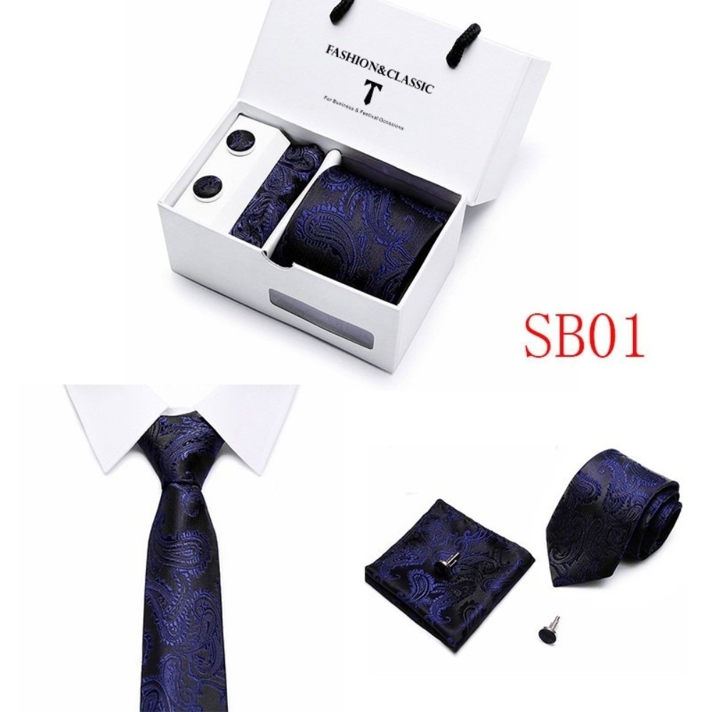 Conjunto de gravata de seda ja - Neck Tie Set Box avaliação e preço