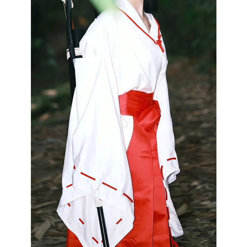 Anime kikyo inuyasha cosplay t - Men'S Kimono Accessories avaliação e preço